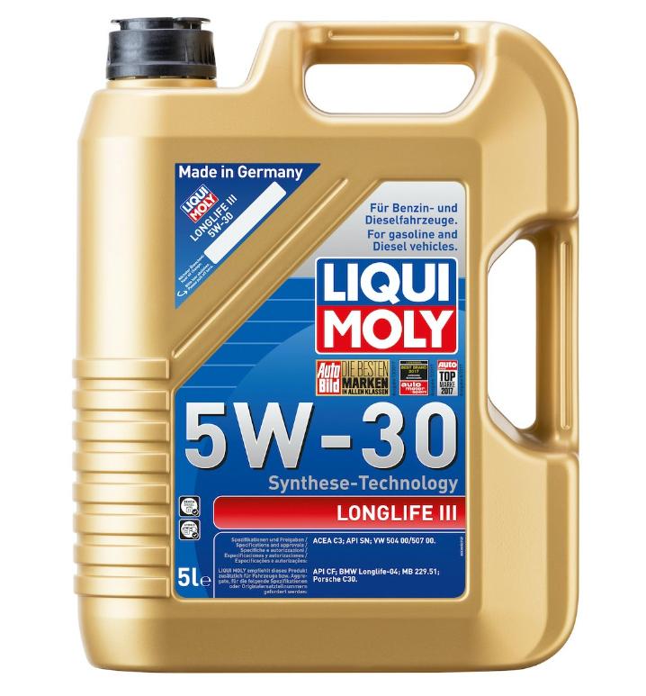 LIQUI MOLY Longlife 3 5W30 Motor Oil 5 L (20822) — Auto Parts Hall, Fluids & Chemicals