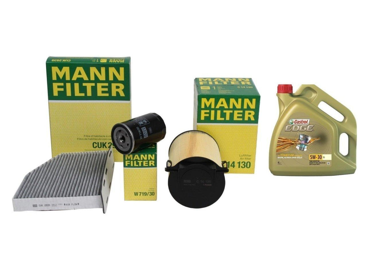 Mann Volkswagen Passat 1.6 Maintenance Kit - Original Castrol Oil — Maintenance & Service Kits