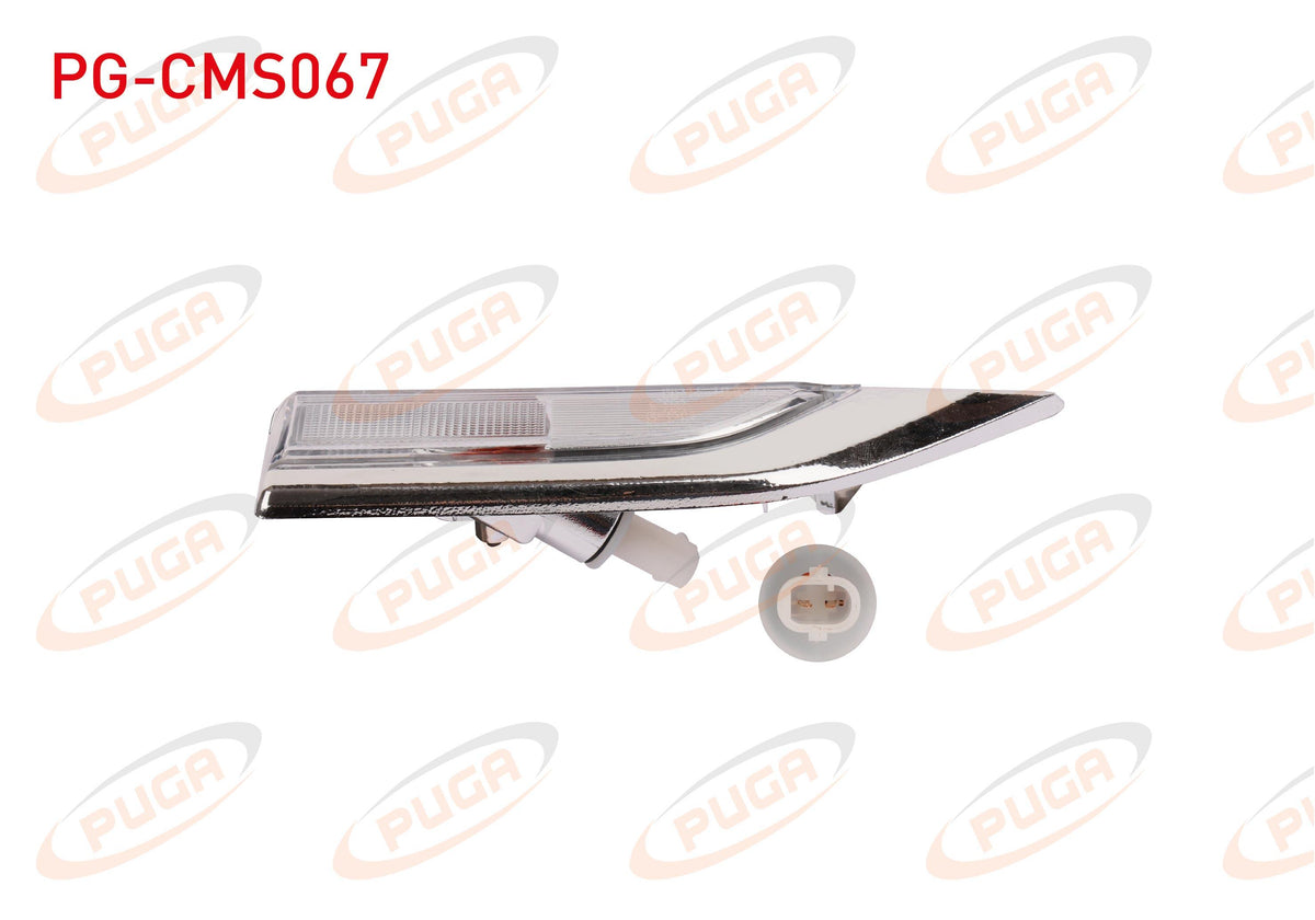 PUGA PG-CMS067 Fender Turn Signal Chrome Right (with Bulb) Transporter T7 2016 — Tail, Signal & Reflectors