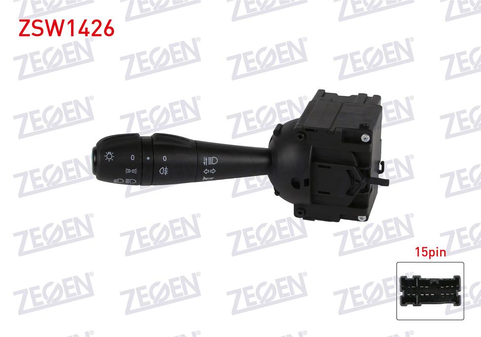 Zegen ZSW1426 Headlight Turn Signal Kumanda Arm 15 Pin Symbol-Clio IV-Dokker-Duster-Lodgy-Logan I — Tail, Signal & Reflectors