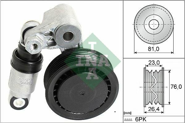 INA V Belt Tensioner & Amortisseur 97-06 LT28 LT35 LT46 2.5Tdi — Pulleys & Tensioners