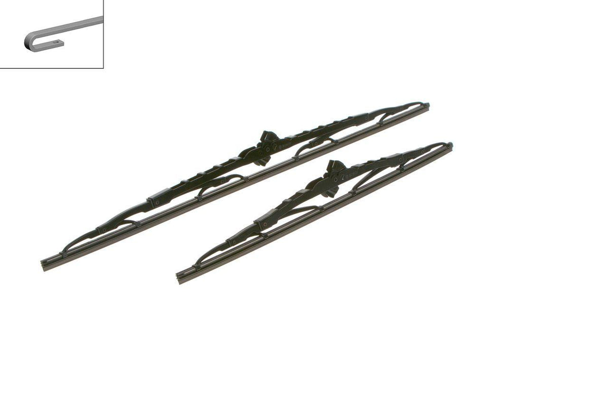 Bosch 3397118304 Front Set Twin Wiper 575/400 mm Fiat Panda/Idea, Nissan X-Trail, Renault Scenic I — Wipers