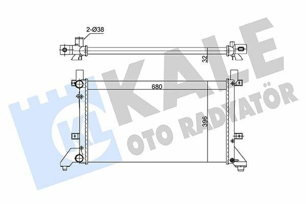 Kale Radiator for VW Lt28-35 & Lt28-46 - 2.5L, 2.8TD Engine — Radiators & Fans