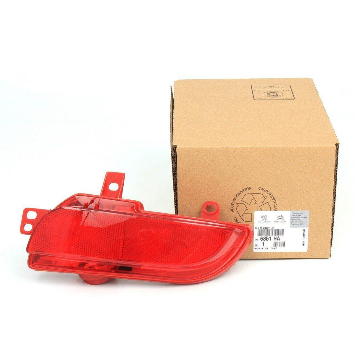 Peugeot 206+ Rear Bumper Right Reflector - Original for 2010-2012 Models — Tail, Signal & Reflectors