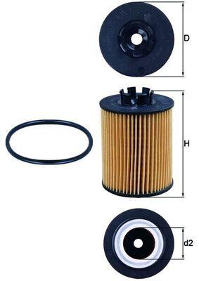 Mahle OX173-2D Oil Filter Opel Corsa B-C-D, Astra G-H and 2 more models — Oil Filters