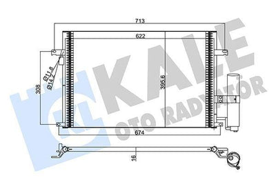 Kale Radyatör Climate Radiator - Compatible with Chevrolet Lacetti & Daewoo Nubira — Radiators & Fans