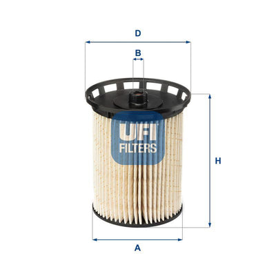 Ufi 26.129.00 Fuel Filter Touareg Q7 Q8 — Fuel Delivery