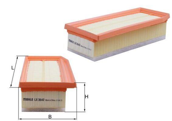 Mahle LX3542 Air Filter Dokker Duster Lodgy Logan Sandero Captur Clio IV Thalia 1.2 1,5 dCi Terrano 1 ā Air & Cabin Filters