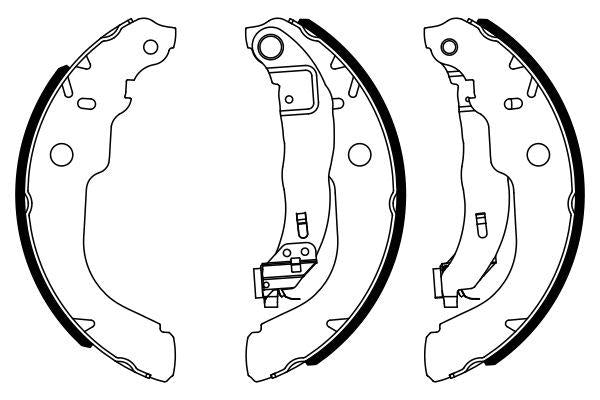 Bosch 0986487960 Brake Shoe 13-208-301-Celysee-C3