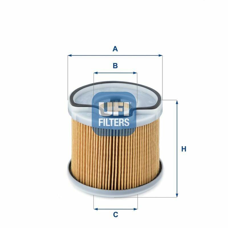 UFI Diesel Filter - Scudo Minibus/Bus, Panelvan, Platform Sasi — Fuel Delivery