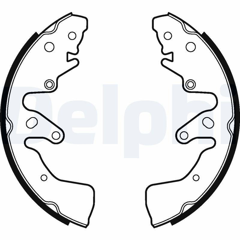 Delphi LS2024 Brake Pad Brake Shoe Brake Drum Rear Suzuki Grand Vitara II 2005-/ — Brake Rotors & Drums