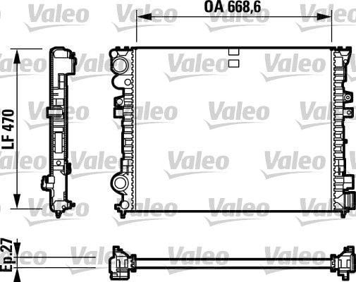 VALEO Radiator 01 Expert SCD JMP DW8 2.0 HDi — Radiators & Fans