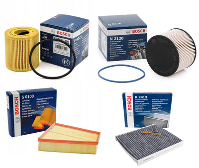 Bosch Ford Mondeo 2007-2014 Oil Filter Maintenance Set - Includes Oil, Diesel, Air & Cabin Filters — Oil Filters