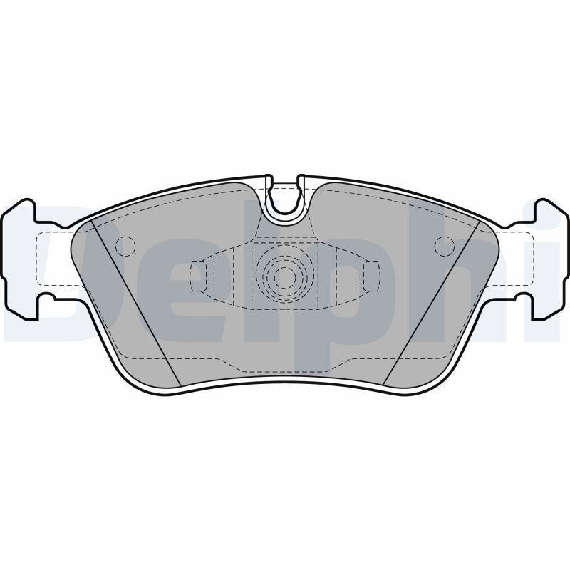 Delphi LP1925 Front Brake Pads - Low-Metallic 1 Series E81 E87, 3 Series E90