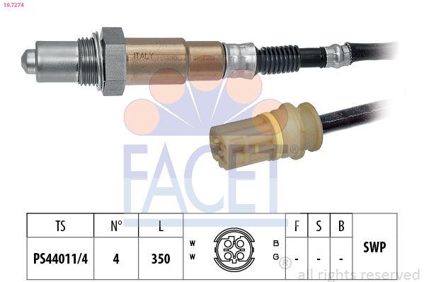 Facet 10.7274 Sensor Lambda BMW E36/E38/E39/E46, M43/M44/M60/M62 — Oxygen & Air-Fuel