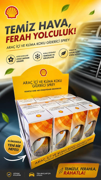 Shell Vehicle Inner ve A/C Koku Giderici Sprey — Air Fresheners
