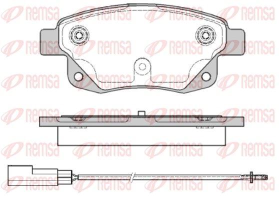 REMSA 1252.01 Brake Pad — Brake Pads