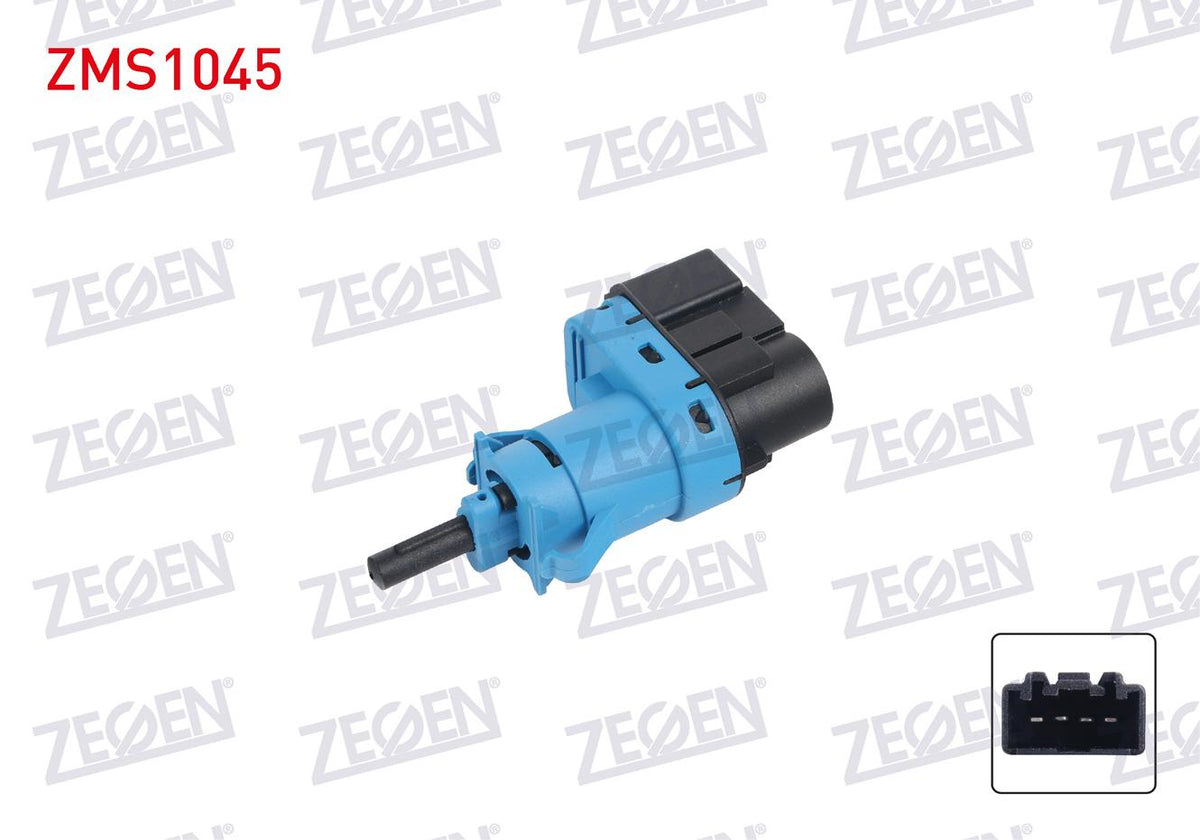 Zegen ZMS1045 Brake Light Switch Ford Focus III-IV-C-Max 2010-/ Connect 2015-/ Fiesta 2017-/ Transit V363-Tourneo Custom V362-Kuga 2012-/ Mondeo IV-V 2010-/ Ranger 2015