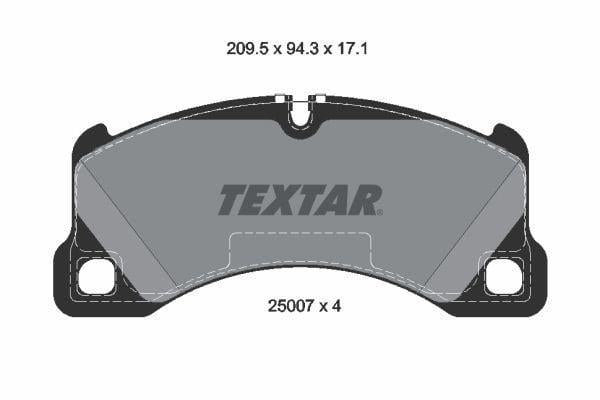 TEXTAR Brake Pad - VW Touareg, Cayenne, Panamera 2010+ — Brake Pads
