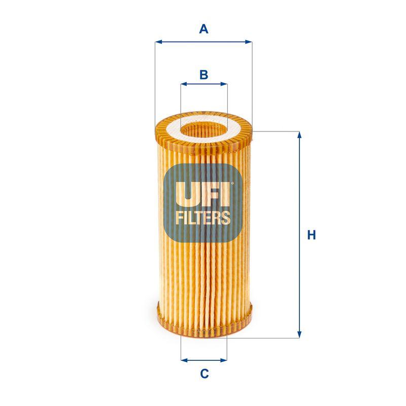 Ufi 25.153.00 Oil Filter 13-Golf.VII-Psst-Tgu-Tou-Oct-Superb-Leo-A3-A4-A5-A6 1.8-2.0Tsi-TFSI — Oil Filters
