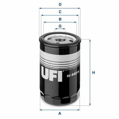 UFI Oil Filter 23.440.00 for Escort, Focus and 2 more models — Oil Filters