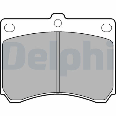 Delphi LP935 Front Brake Pads - Low-Metallic Material