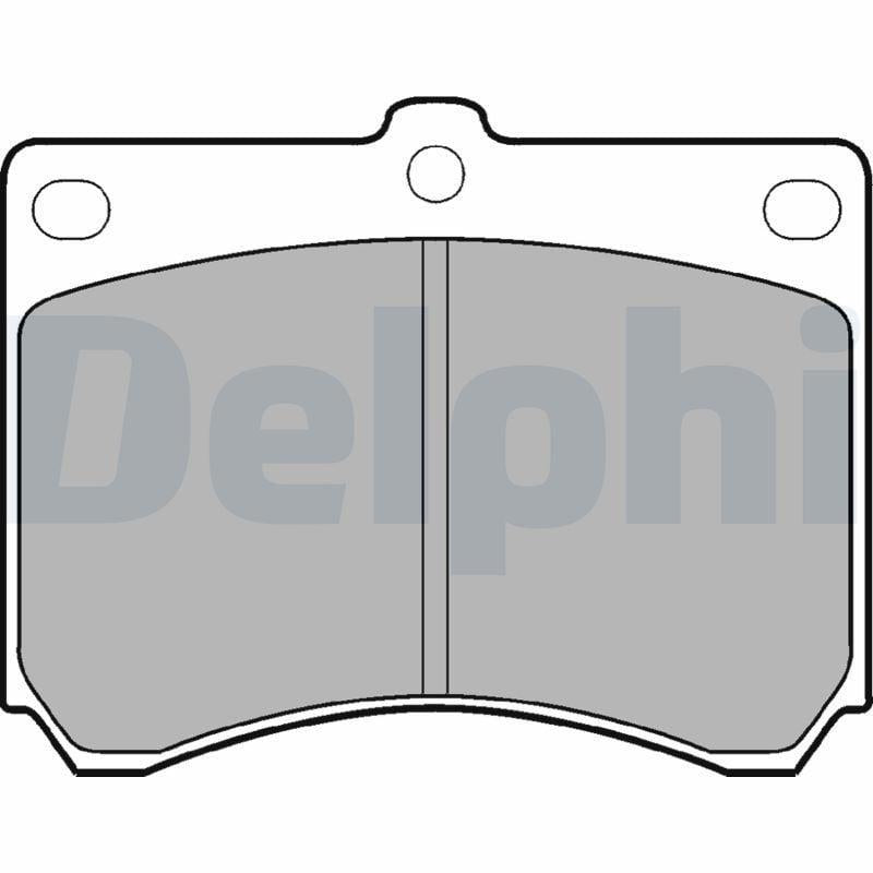 Delphi LP935 Front Brake Pads - Low-Metallic Material
