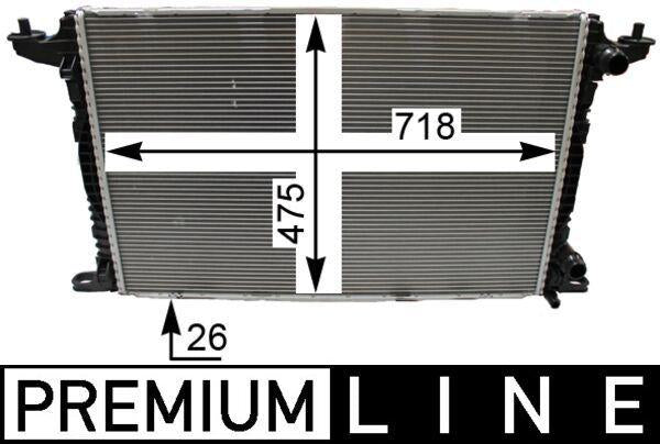 Mahle CR2179000P Water Radiator VW Touareg/Audi A4/A5/A6/A7/Q5/Q7 16-24 — Radiators & Fans