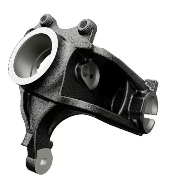 Bitapart BPE142001 Axle Carrier + Disc Ve Caliper Left 207 | 1 Piece
