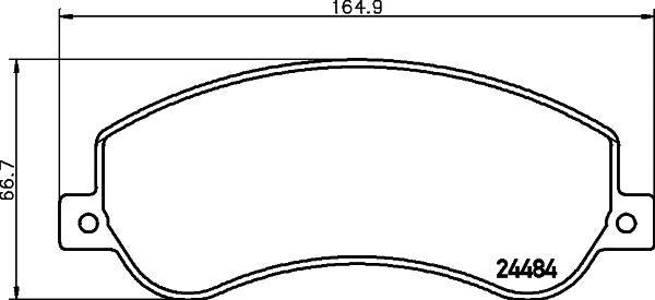 Hella Pagid 8DB355015-401 Brake Pad VW Amarok (2Ha, 2Hb and 5 more models — Brake Pads