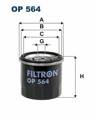 FILTRON OP564 Oil Filter - Durable Design for 1996-2005 Swift 1.0L — Oil Filters