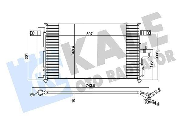 KALE Climate Condenser - Compatible with 2000-2006 Accent 1.3, 1.5, 1.6 — Condensers & Evaporators