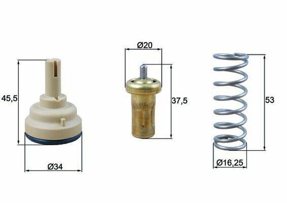 MAHLE TX18195D Thermostat 95°C for Volkswagen Vehicles — Water Pump & Thermostat