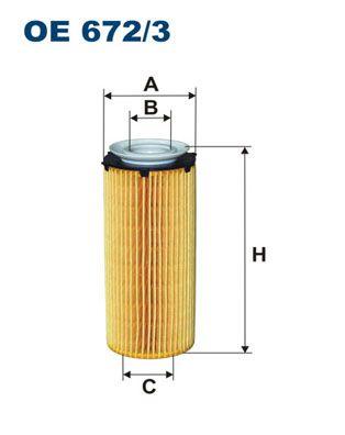Filtron OE672-3 Oil Filter 09-3-Series (E90-E91-E92) 5-Series (F07-F10-F11) 7-Series (F01-F02-F03-F04) X5 — Oil Filters