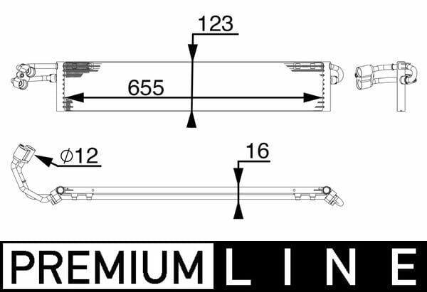 MAHLE BEHR CLC71000P Oil Cooler Radiator - For Porsche Panamera Transmission — Oil System