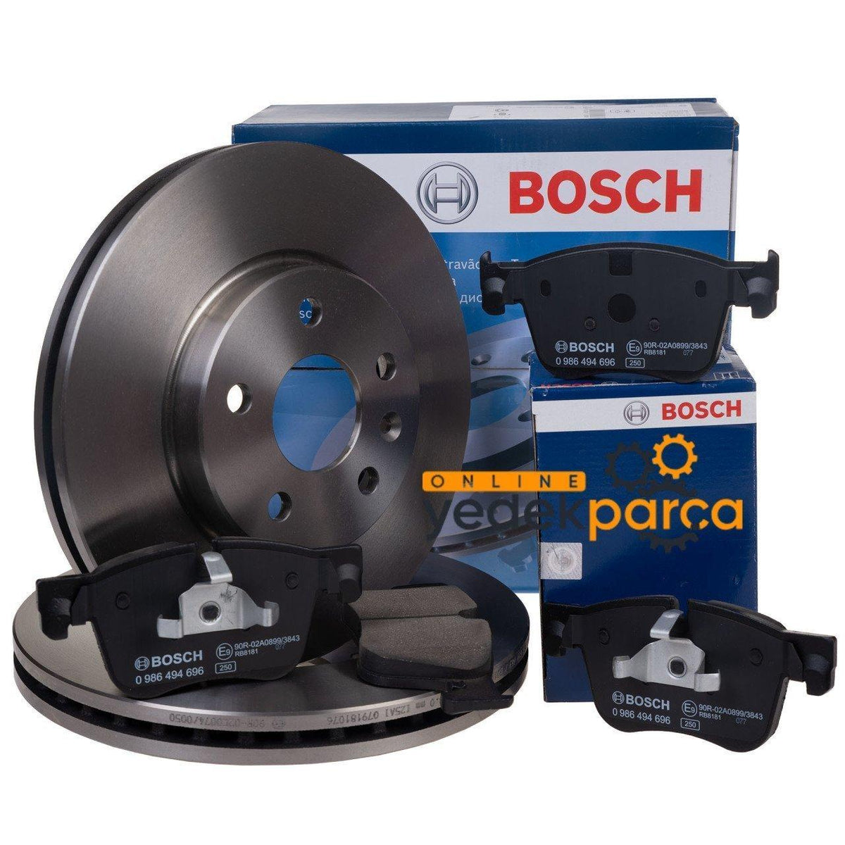 Bosch Front Brake Disc & Pad Set - Quality Brake Components for Citroen C5 2008-2015 — Brake Pads