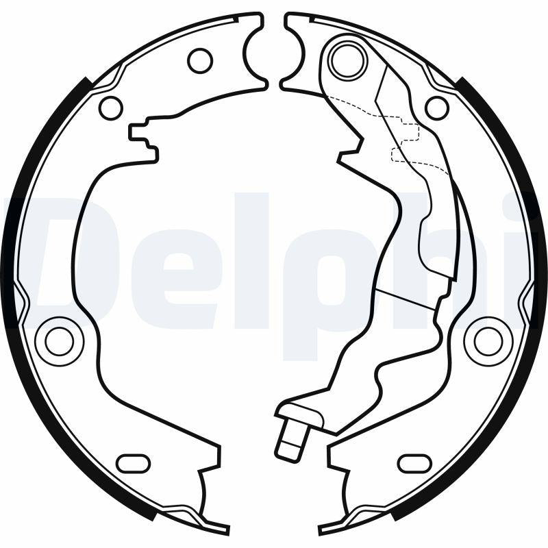 Delphi LS2161 Brake Shoe (El Brake) Cerato 1.6 — Brake Cables & Hardware