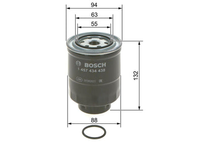 Bosch 1457434438 Diesel Filter L200 07-2.5D / Hilux / Navara / Bt50 / Ranger