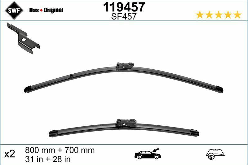 SWF Wiper Blade Tk 80 + 65Cm — Wipers