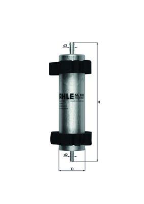 Mahle KL660 Diesel Filter Q5 08-2.0 TDI 3.0 TDI — Fuel Delivery
