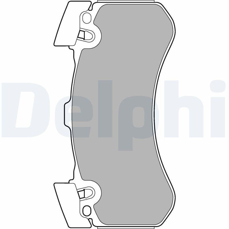 Delphi LP2283 Front Brake Pad Audi A6 A6q A7 A8 A8q 2.0 2,8 3,0 TDI / TFSI 09-16 — Brake Pads