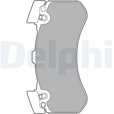 Delphi LP2283 Front Brake Pad Audi A6 A6q A7 A8 A8q 2.0 2,8 3,0 TDI / TFSI 09-16 — Brake Pads