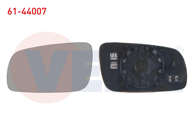 Veka 61-44007 Mirror Glass Left Heated Blue Aspheric VW Golf IV /Passat /Bora — Mirrors