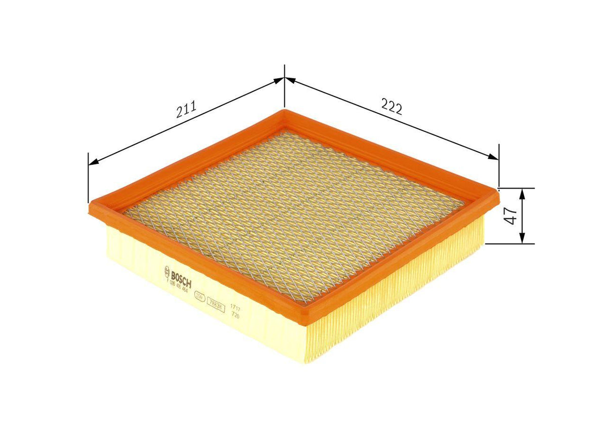 Bosch F026400464 Air Filter Jeep Grand Cherokee/Chrysler 300C 3.0 CRD 05-14