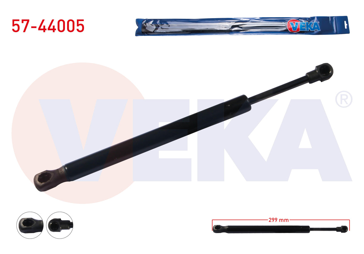 Veka 57-44005 Trunk Gas Strut 299mm / 710N Volkswagen Jetta III (1K2) 2005-2010 — Support Rods & Struts