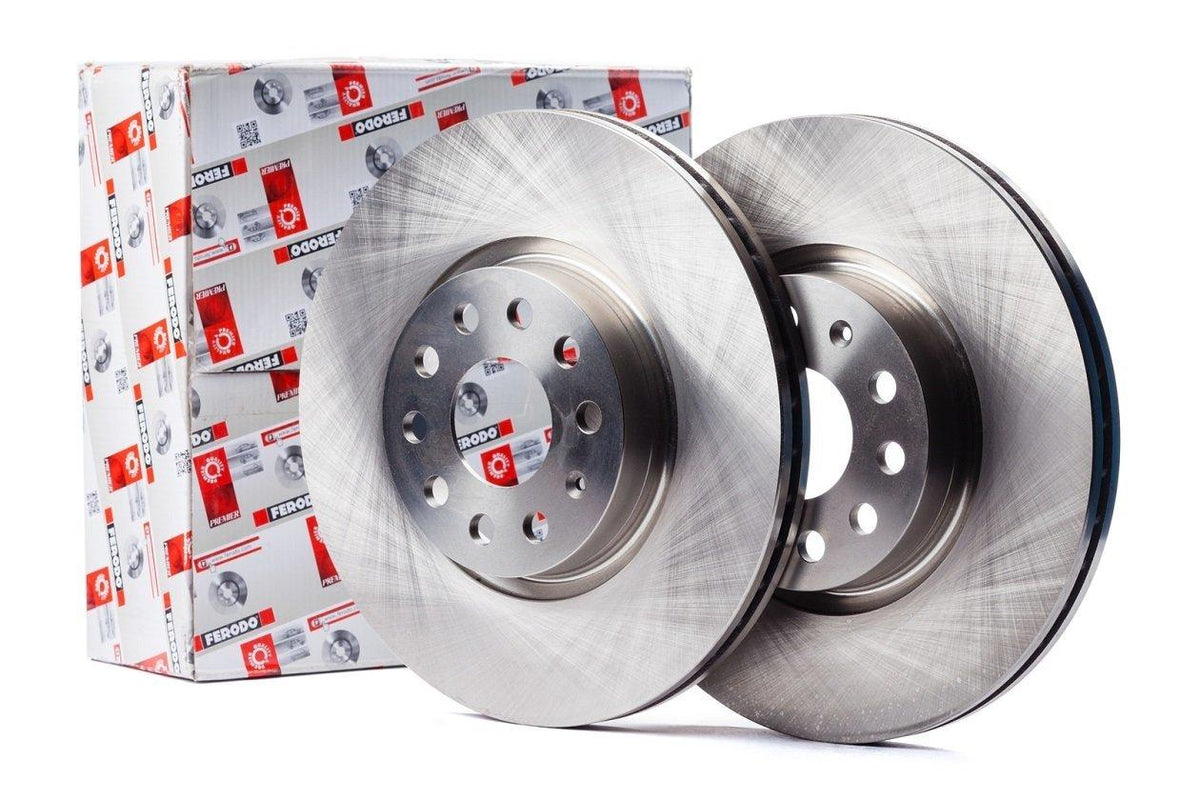 Ferodo DDF2383C - Audi A7 2011 Onward Rear Brake Disc Set — Brake Rotors & Drums