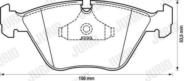JURID Front Brake Pads E-32 / 34