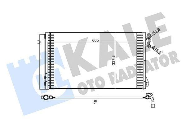 KALE Climate Condenser (376700) - E81 E87 E90 E91 X1 Series Radiator — Condensers & Evaporators