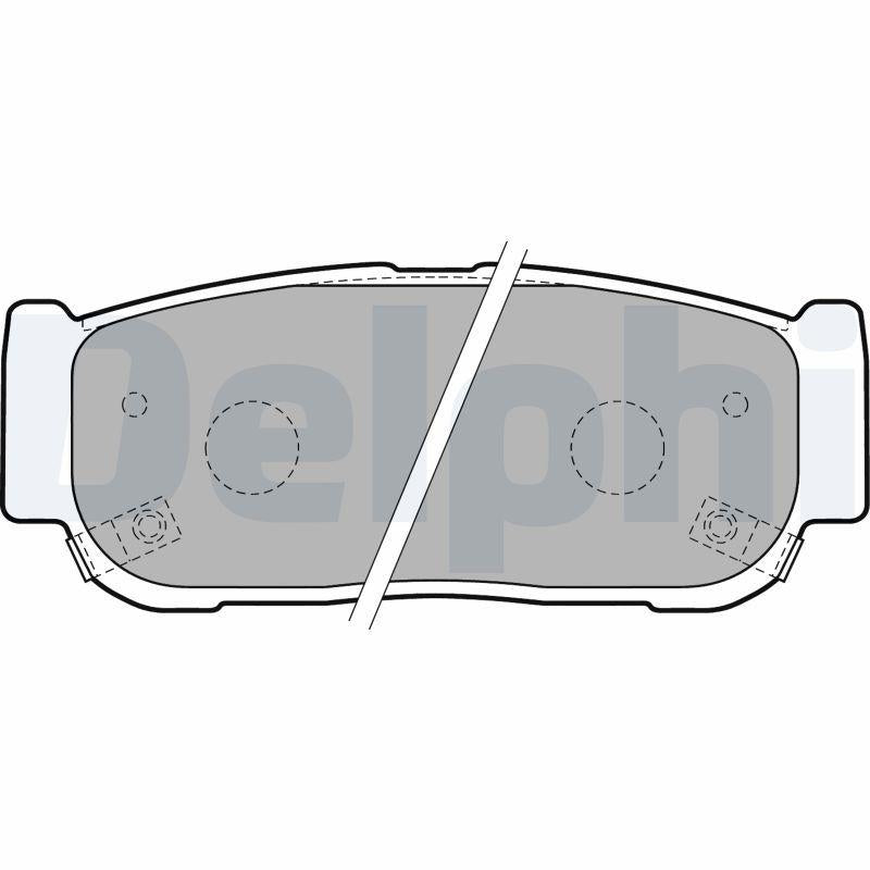 Delphi LP1797 Brake Pad Rear Kia Sorento 02-10 2.7Xdi 20V 163Hp — Brake Pads