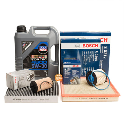 Opel Astra J 1.6 Diesel Scheduled Service Set Bosch LIQUI Moly 5LT